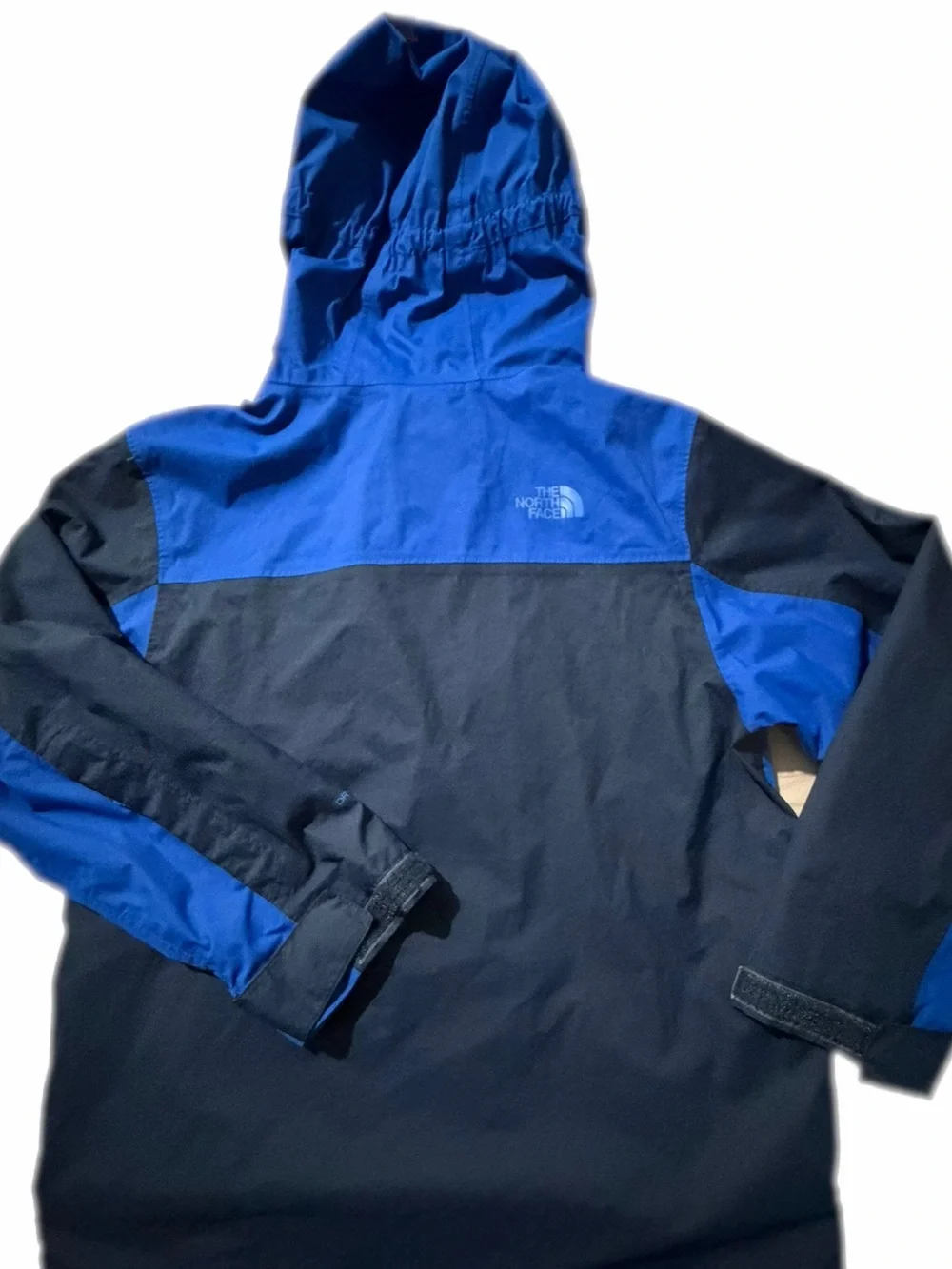 The North Face Axel Triclimate Kids Navy & Royal Blue Hooded Rain Jacket Medium